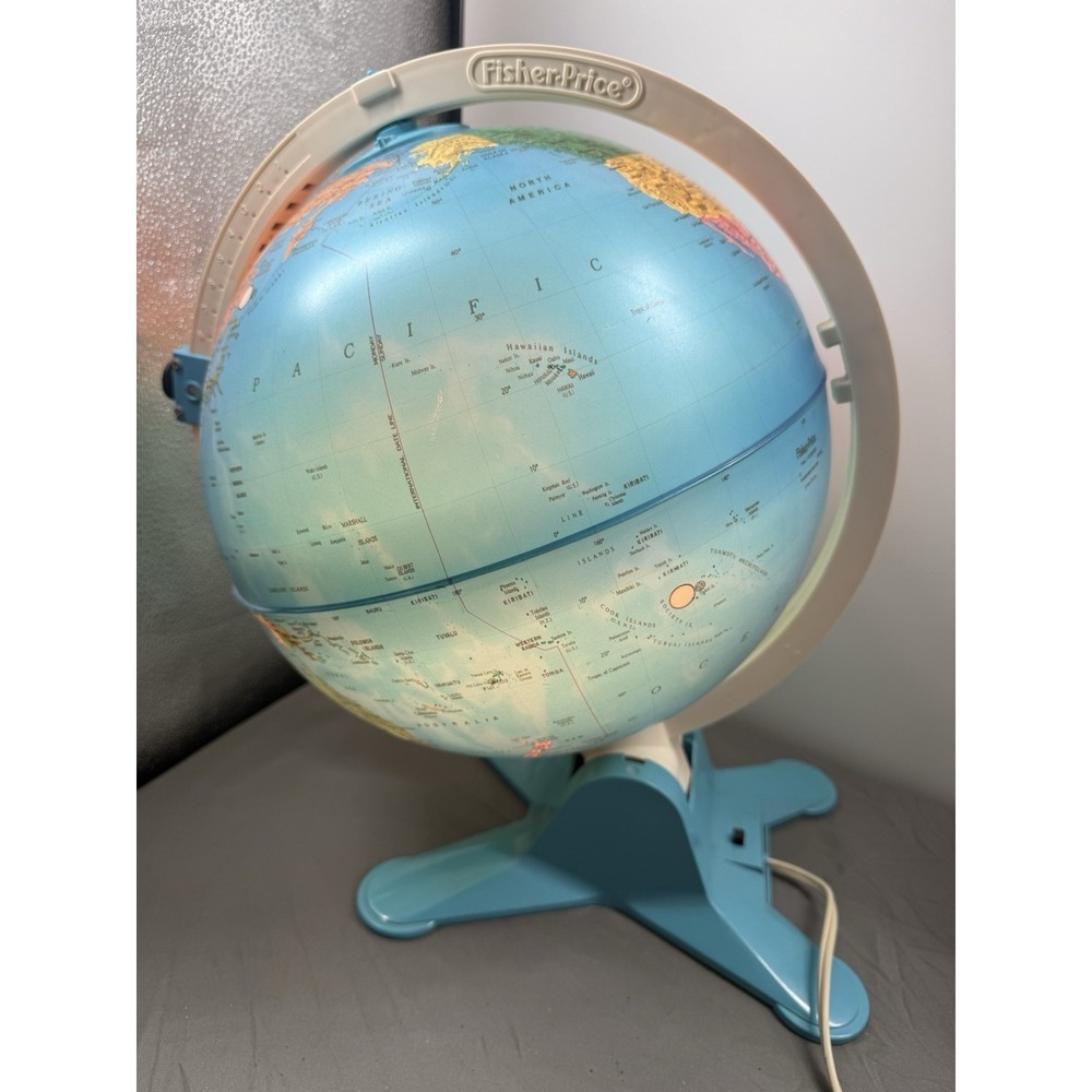 Fisher Price Discovery Globe Earth Educational Lights Up TESTED Vintage Fun 🤩 - Picture 14 of 16
